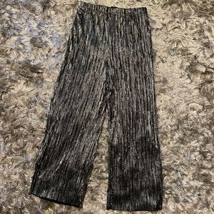 TOPSHOP metallic cropped pant